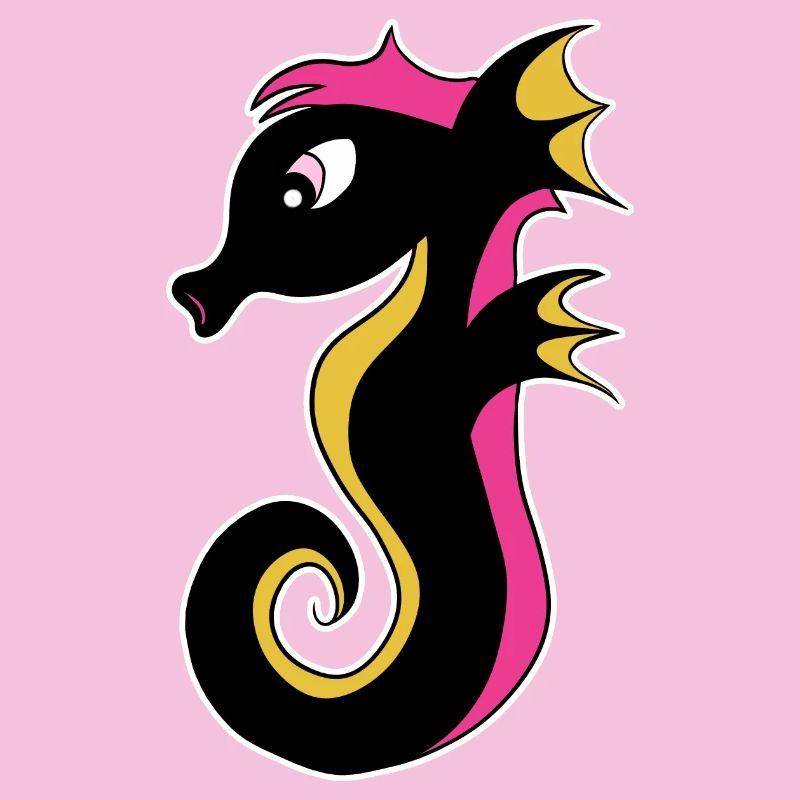Blühendes Neon-Seepferdchen