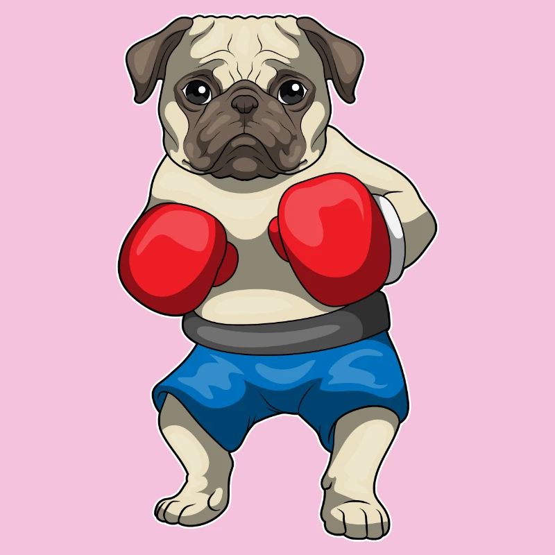 Mops Boxer Boxhandschuhe Boxen