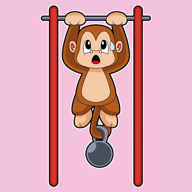 Monkey Bodybuilder Pull-ups Bodybuilding