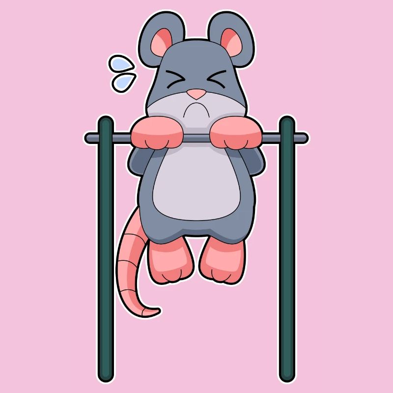 Mouse Bodybuilders Pull-ups Bodybuilding