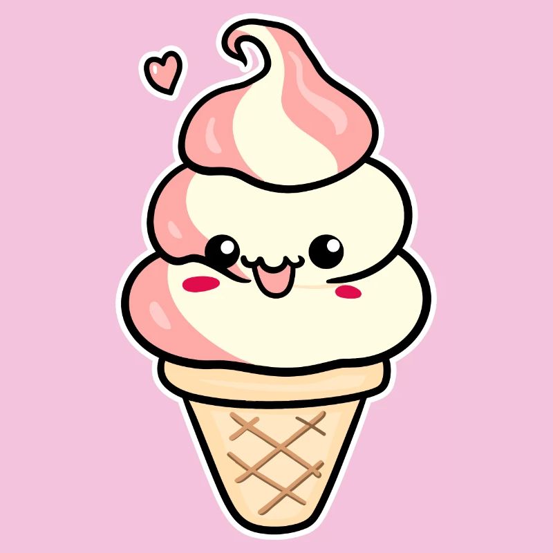 Crème glacée de dessin animé