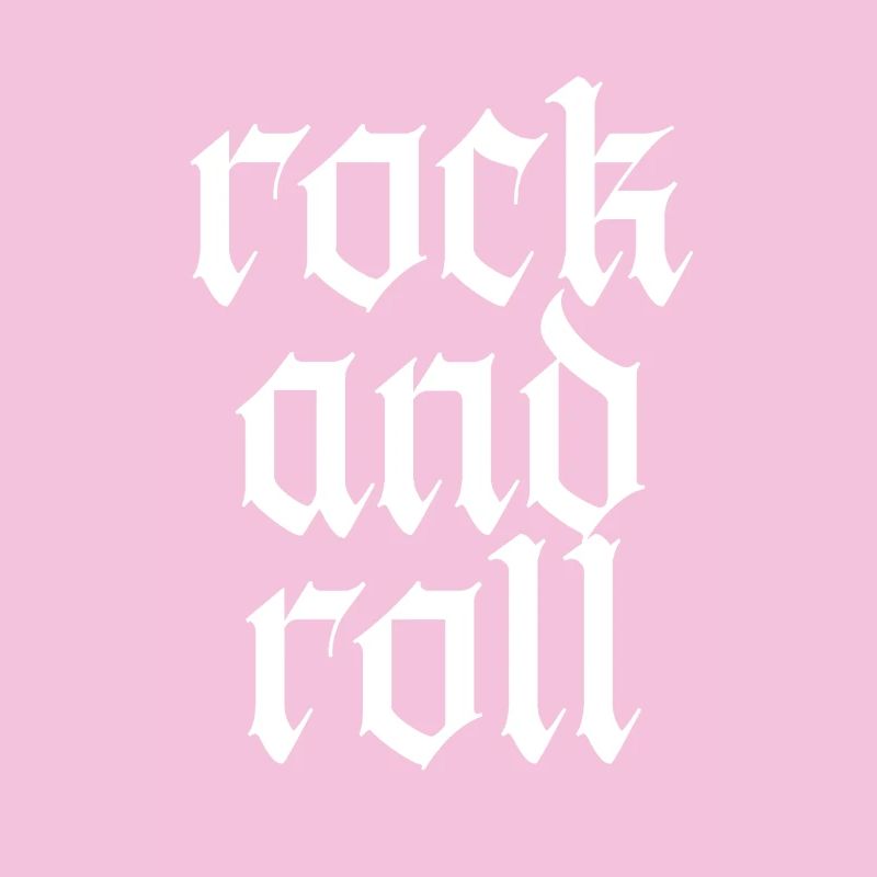 Vintage Gothic Rock and Roll Typografie-Design