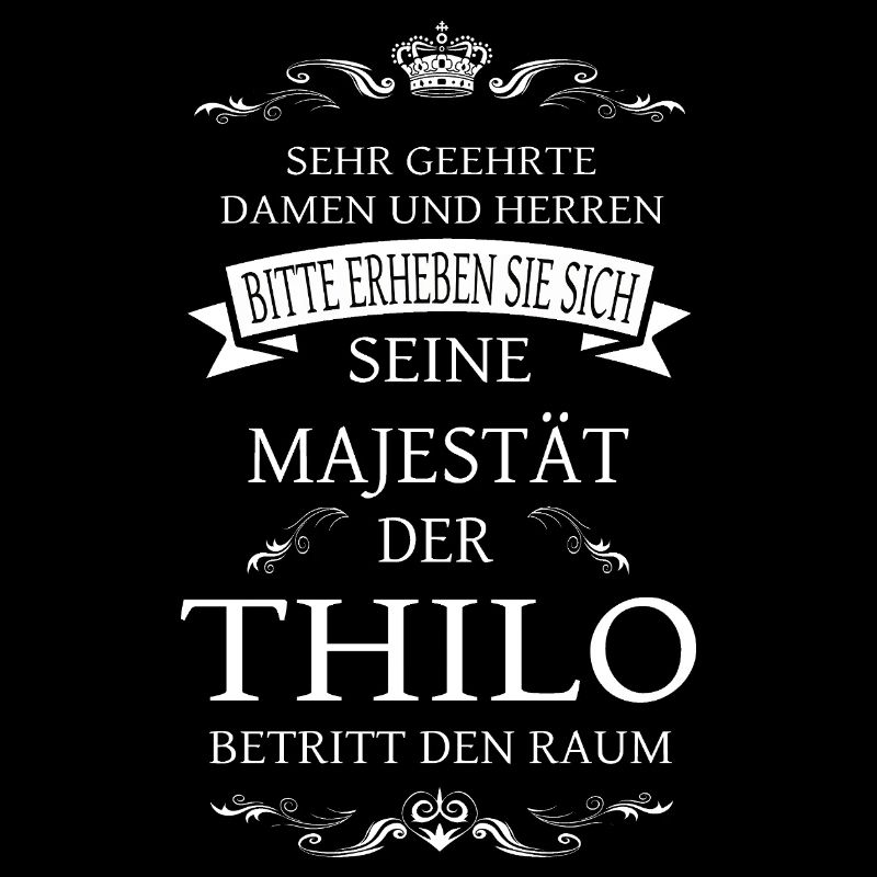 Sa Majesté Thilo entre dans la salle