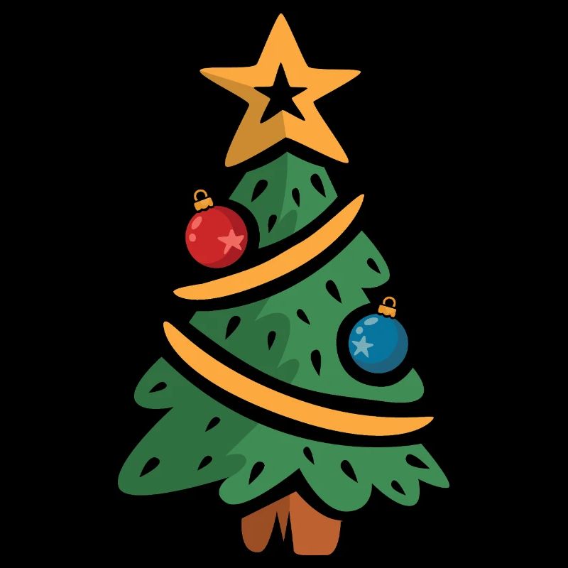Arbre de Noël dessin animé illustration