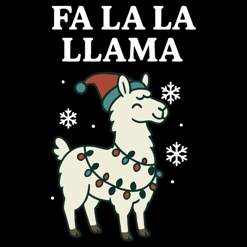 Fa La La Llama Drôle de Noël Père Noël