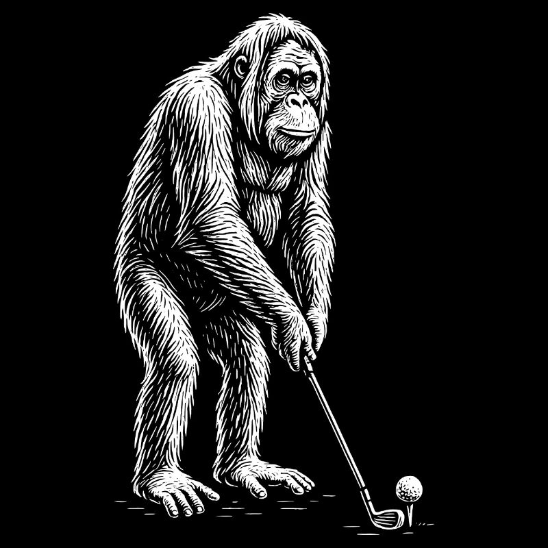 Putts de golf orang-outans