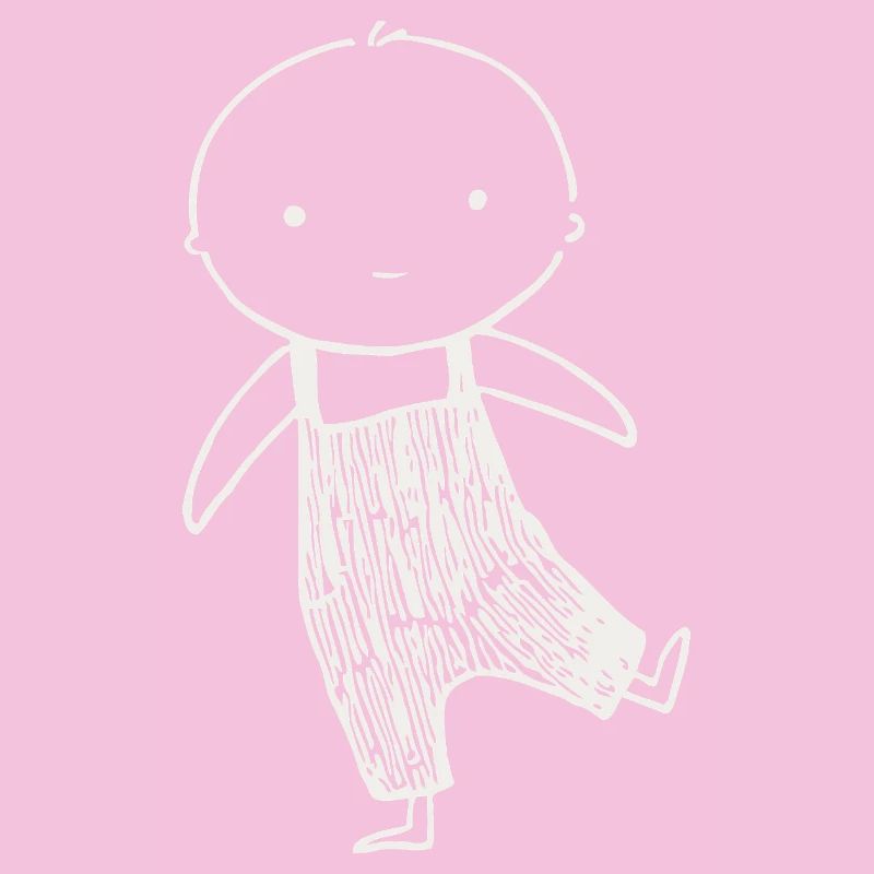 Tiny Doodle in Overalls
