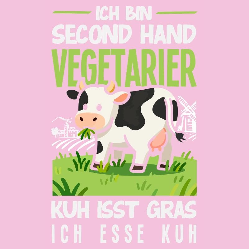 Second Hand Vegetarier Kuh Isst Gras Fleisch