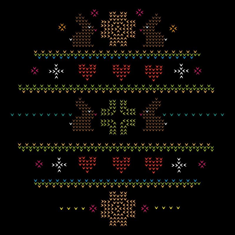 Easter motifs in knitting pattern style for Easter