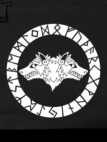 Two-headed white wolf
