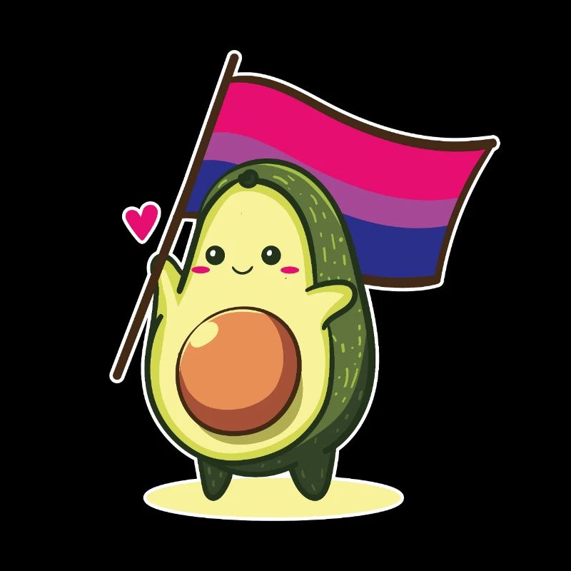 Avocado Bisexual Flagge Bi Pride LGBT Queer CSD