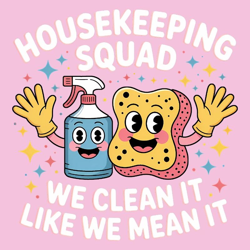Funny Cleaning Design