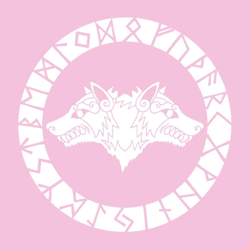 Wikingerwolf mit zwei Köpfen