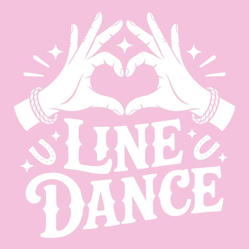 LineDance Herzhand Grafik