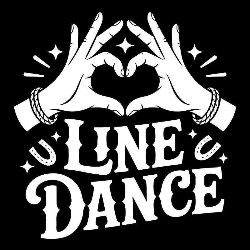 LineDance Herzhand Grafik