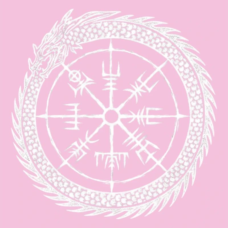 Vegvisir Midgard Serpent - Viking Compass