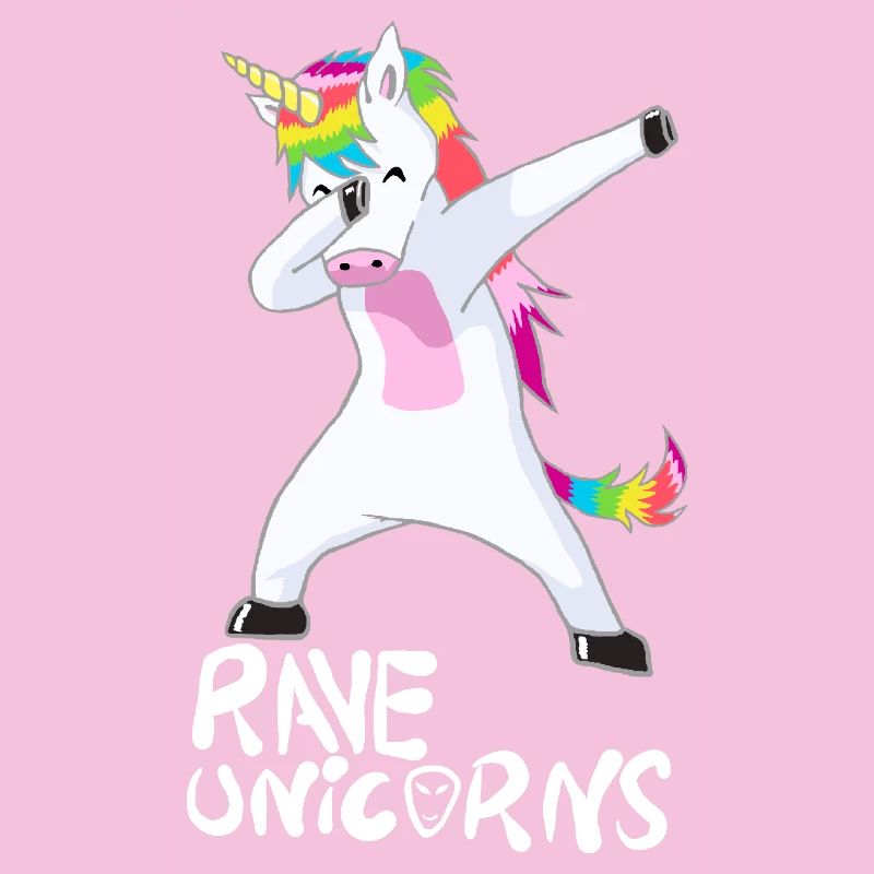 Logo Rave Unicorns White Text