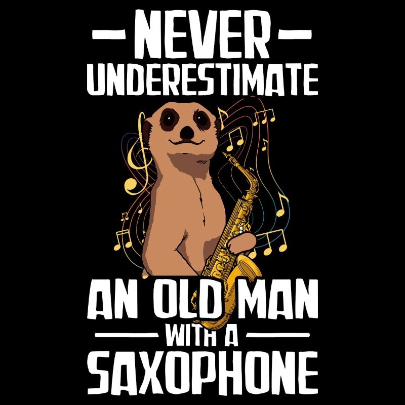 Old man with a Saxophon Saxophonspieler