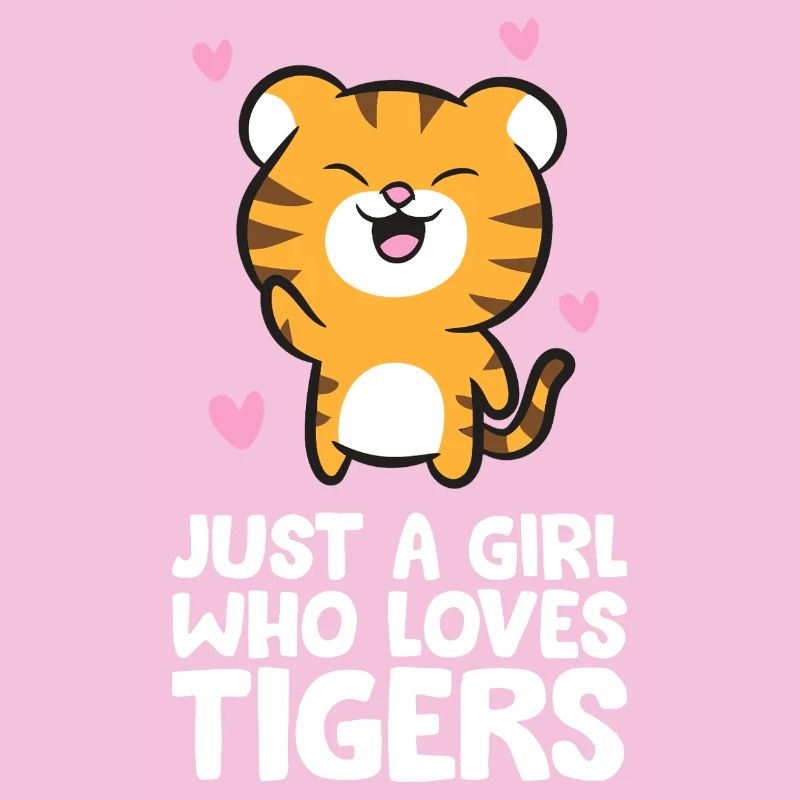 Nur ein Mädchen, das Tiger liebt