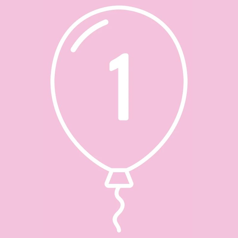 Ballon numéro 1 – Conception d’anniversaire et de fête