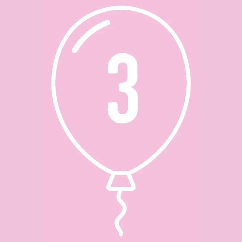 Ballon numéro 3 – Conception d’anniversaire et de fête