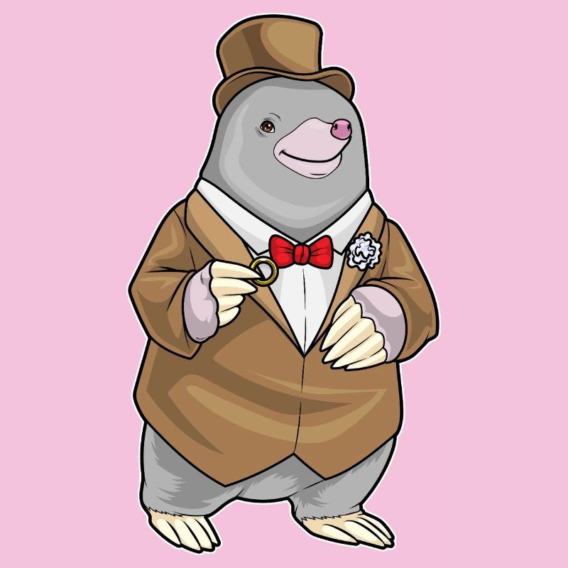 Maulwurf Bräutigam Ehering Hochzeit