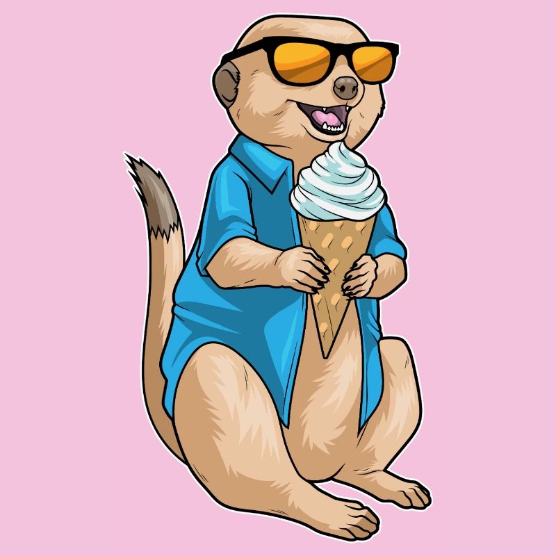 Glace gaufre suricate