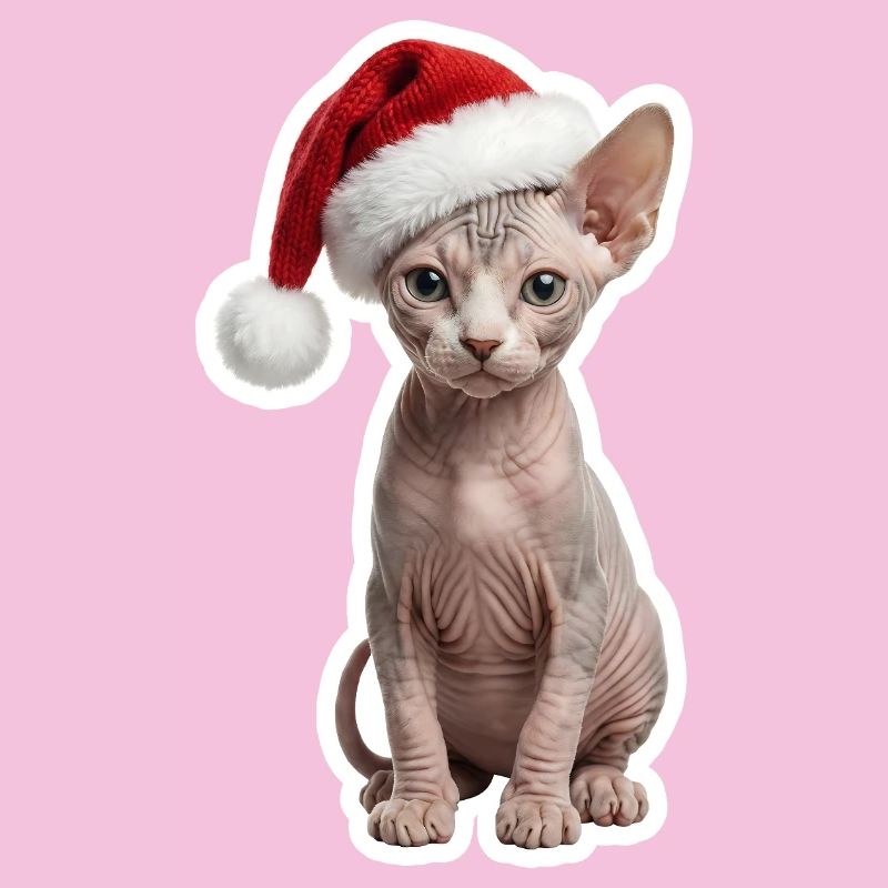 Chat Sphinx - Chaleureux à Noël