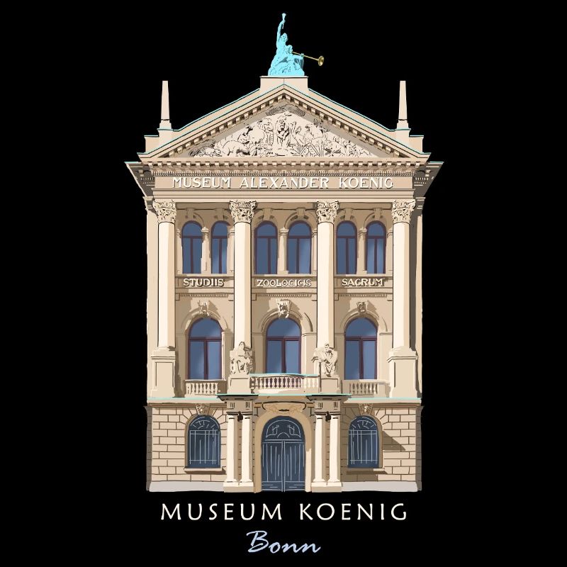 Bonn, Musée König, dessiné à la main
