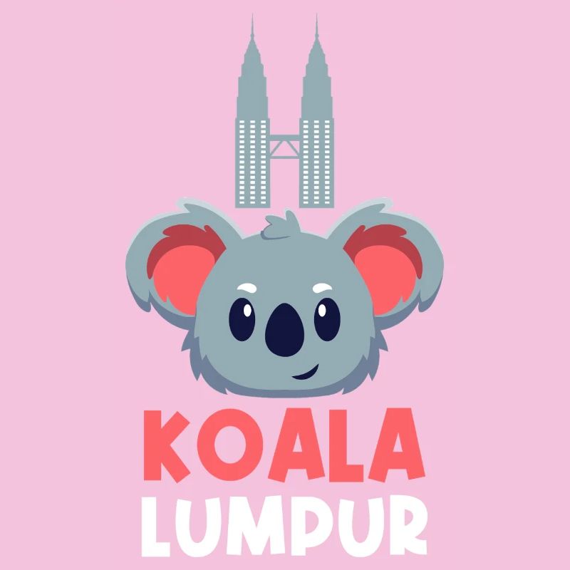 Koala Lumpur Jeu de mots de voyage mignon