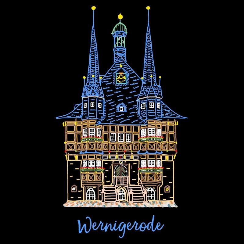 Wernigerode, historisches Rathaus, Ostdeutschland