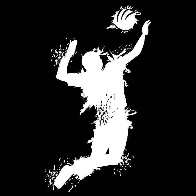 Volleyball Angriff Explosion Beachvolleyball Logo
