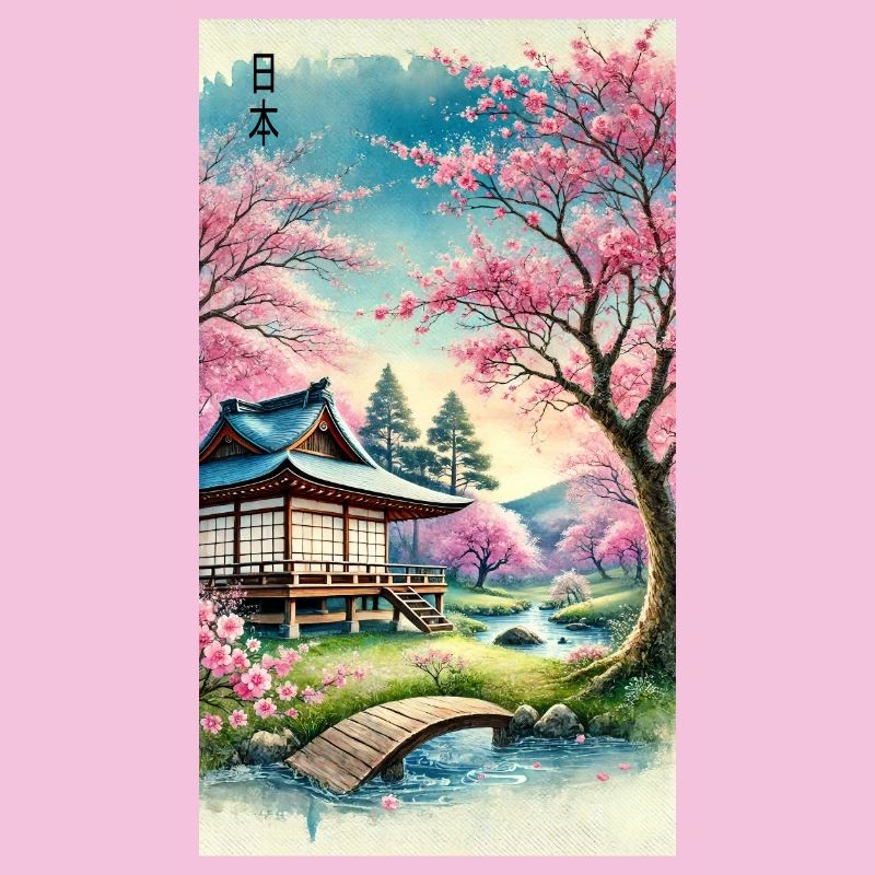 Japan Kirchenblüten Otaku Design
