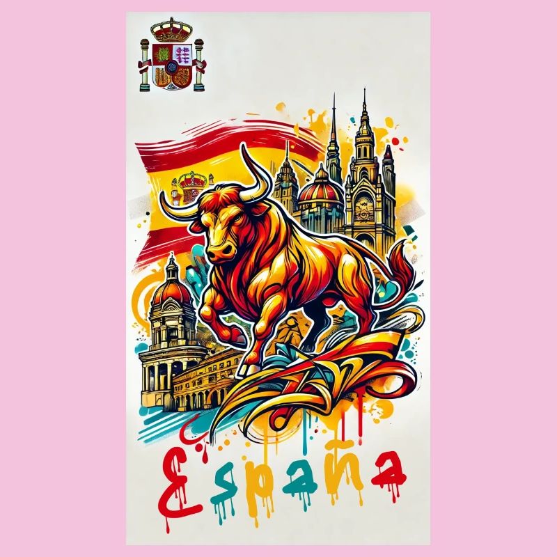 Taureau de l'Espagne Drapeau de l'Espagne