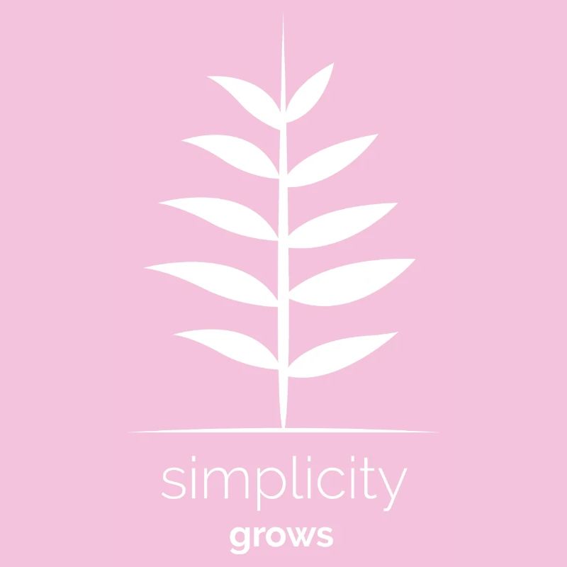 simplicity grows leaf plant icon nature logo