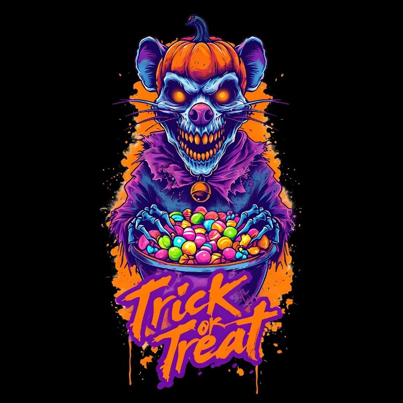 Halloween Gift Trick or Treat Zombie Rat