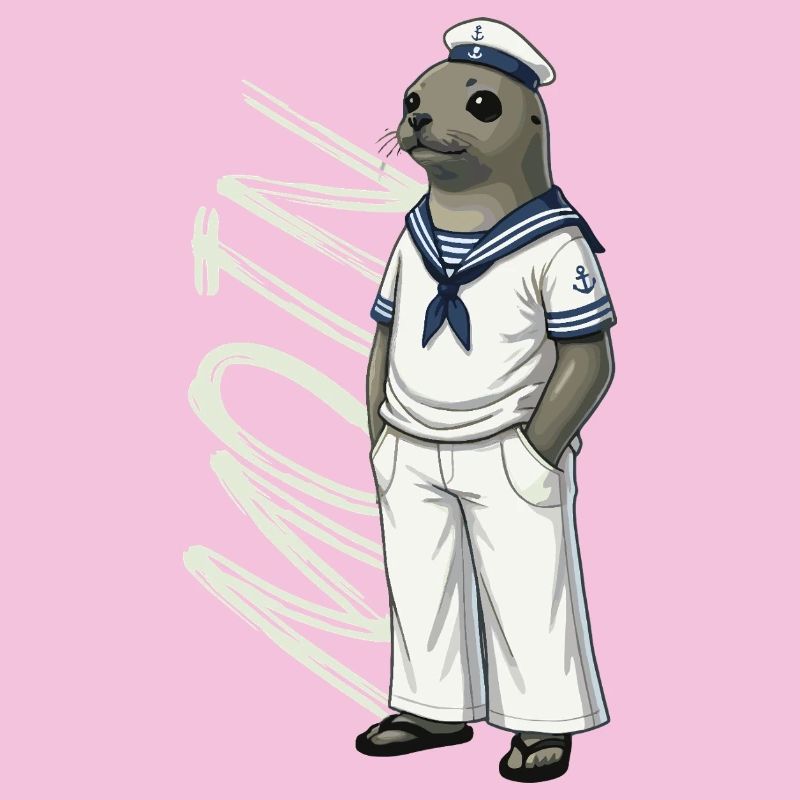 MOIN seal in sailor look