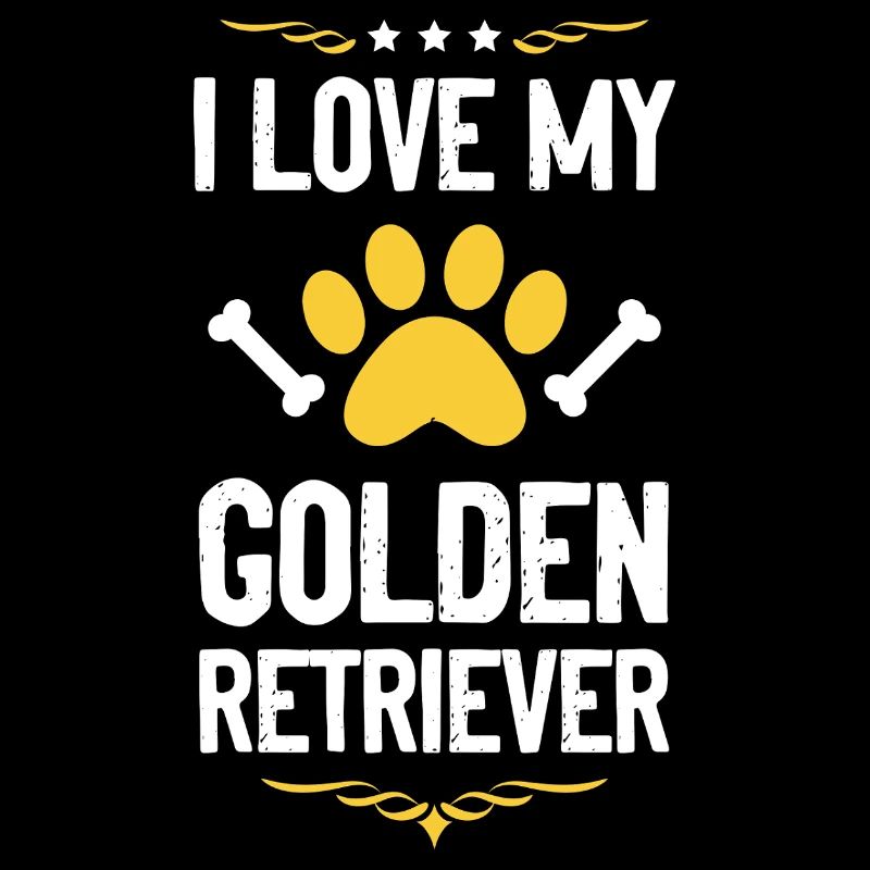 J’adore mon golden retriever