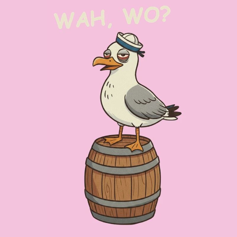 Betrunkene Möwe