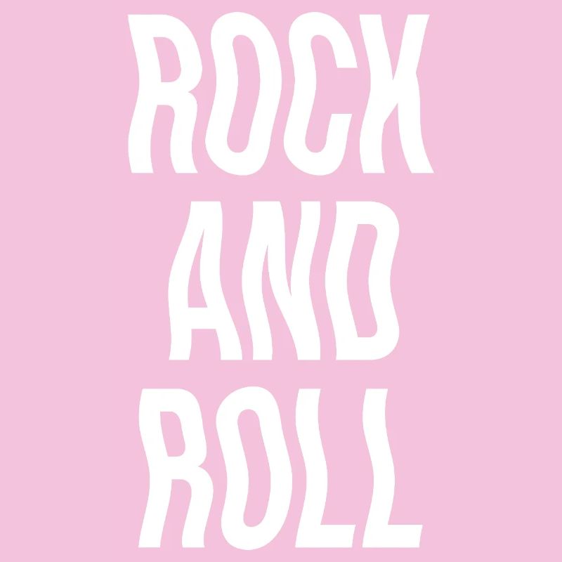 Typographie audacieuse du rock and roll