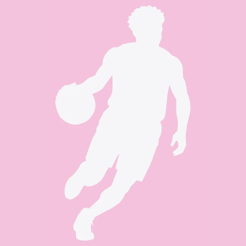 Sprungender Basketball-Silhouette