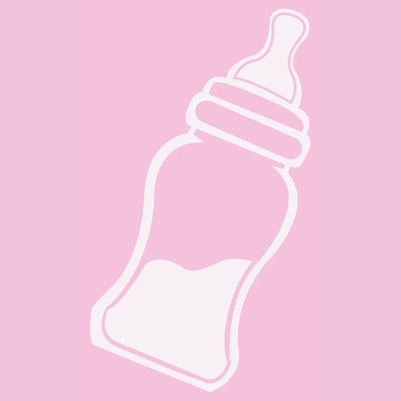 Art en ligne minimaliste de biberon