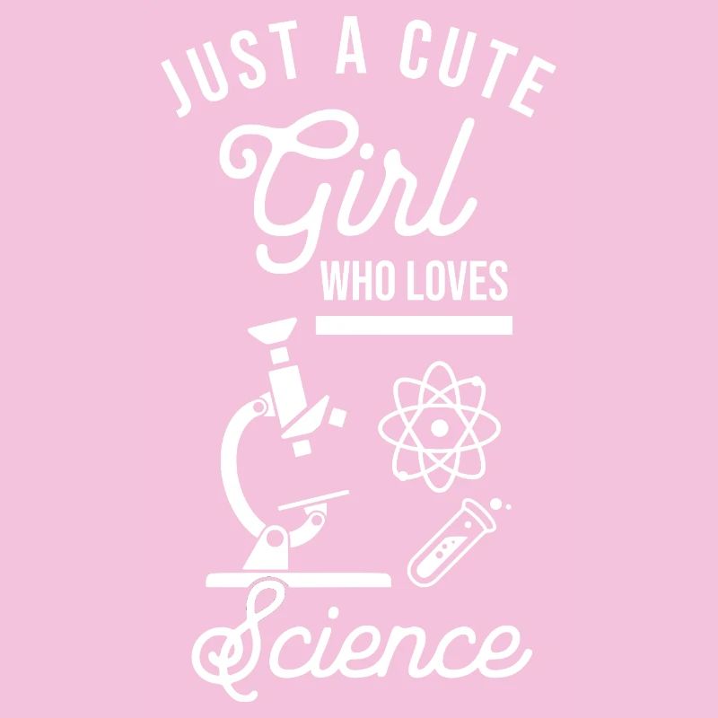 Einfach ein süßes Mädchen, das Wissenschaft liebt, lustiger Nerd