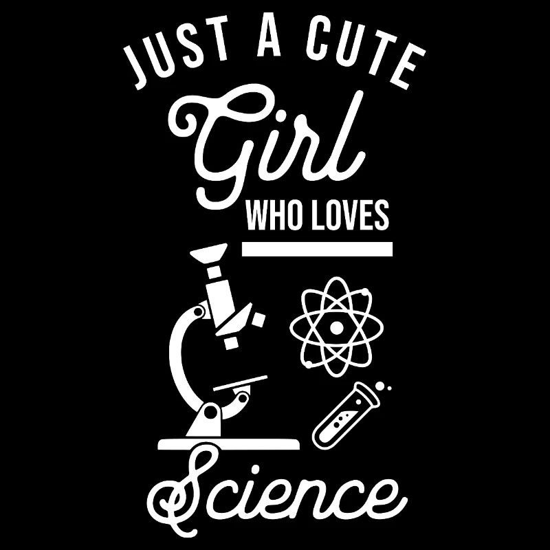 Juste une fille mignonne qui aime la science, nerd drôle