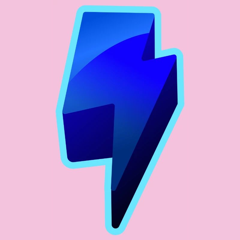 NeonBlitz Lightning Graphic Blue