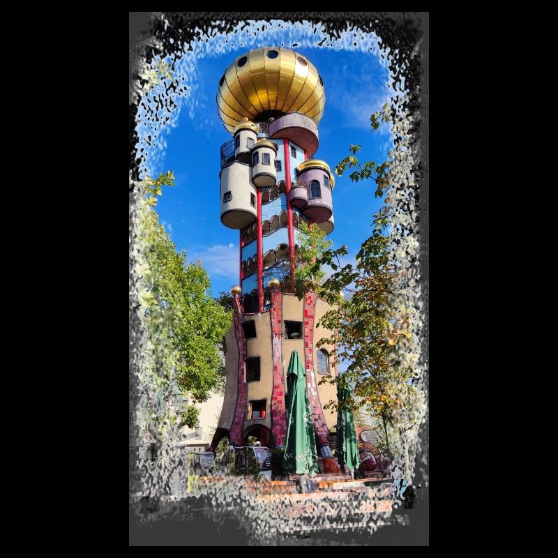 Hundertwasserturm beim Kuchlbauer