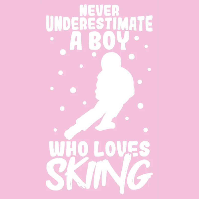 Skiing boy