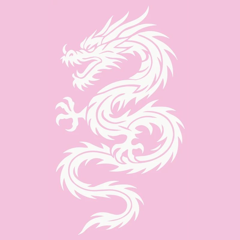Tribal Dragon Silhouette