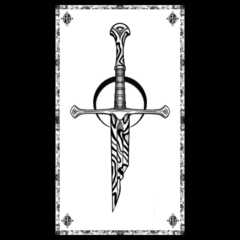 Gothic Zebra Sword