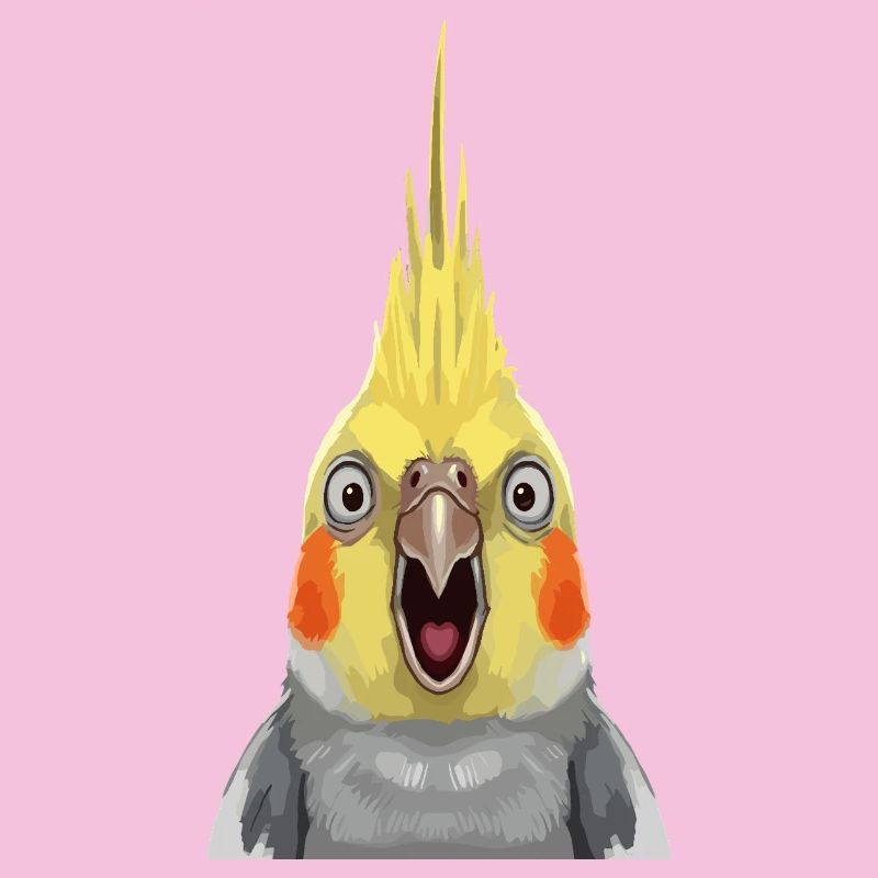 Ausdrucksstarker Cockatiel Pop-Print